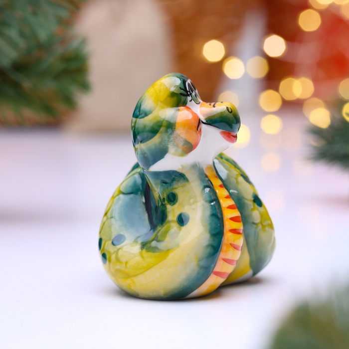 Сувенир Сувенир "Питон", гжель, цвет