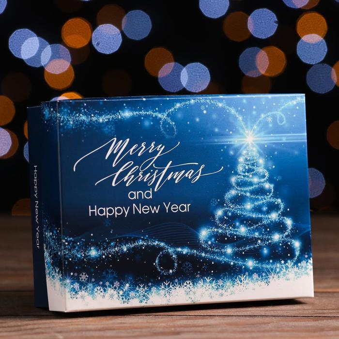 Подарочная коробка сборная Подарочная коробка сборная "Рождественское волшебство", 16,5 х 12,5 х 5,2 см