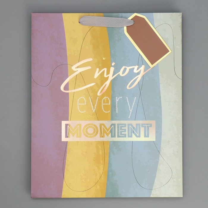 Пакет подарочный ламинированный, упаковка, «Лови момент», 25.4 х 30.5 х 12.7 см Пакет подарочный ламинированный, упаковка, «Лови момент», 25.4 х 30.5 х 12.7 см