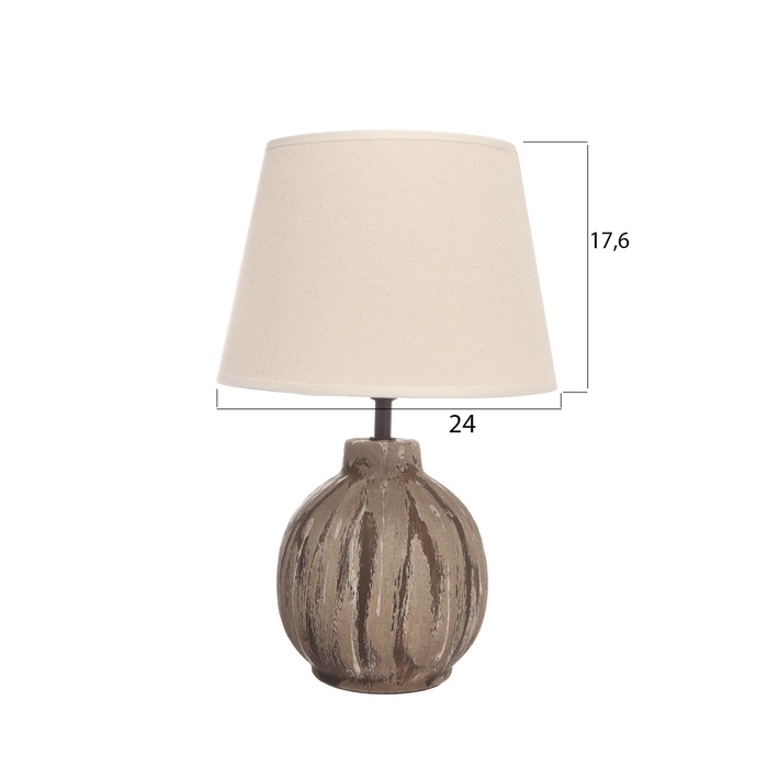 Лампа настольная Лампа настольная "Луиза" 1х40Вт Е27 кофе со сливками 25х25х38,,5см