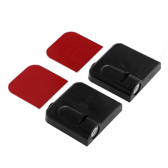 Проекция на дверь, светодиодная, Проекция на дверь, светодиодная, "Волк", набор 2 шт