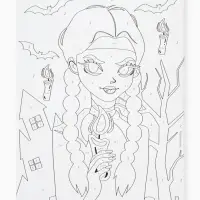 Картина по номерам для детей &laquo;Девочка с косичками&raquo;, 21&times;15 см