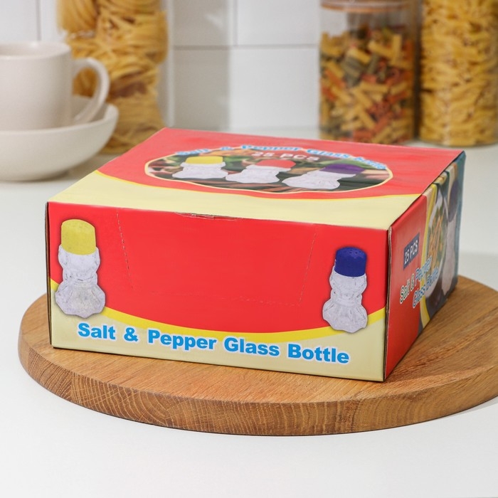 Набор для специй из стекла «Излом», 50 мл, 5×9,5 см, 25 предметов Набор для специй из стекла «Излом», 50 мл, 5×9,5 см, 25 предметов