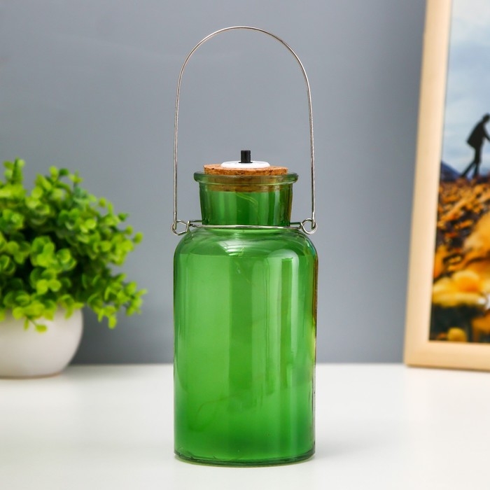 Ночник Ночник "Анде" LED от батареек зеленый 8х8х16,5 см RISALUX