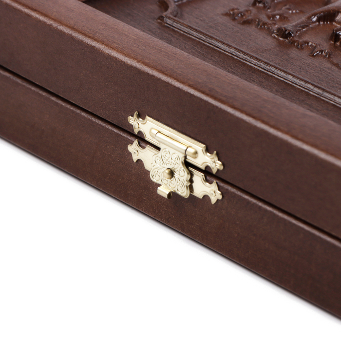 Нарды деревянные большие, резные, настольная игра  Нарды деревянные большие, резные, настольная игра "Соколиная охота", бук, 50 х 58 см