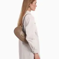 Сумка женская багет TEXTURA на молнии, 30&times;5&times;17 см, светло-коричневая