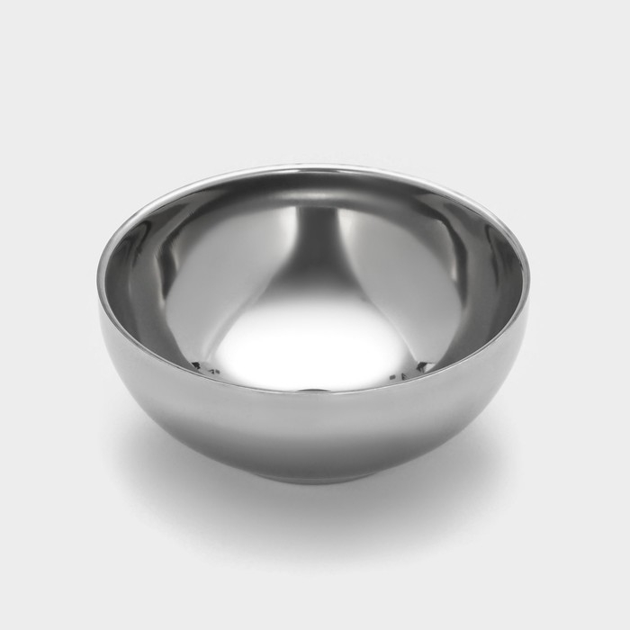 Миска из нержавеющей стали с двойными стенками «Трефор», 600 мл, d=16 см Миска из нержавеющей стали с двойными стенками «Трефор», 600 мл, d=16 см