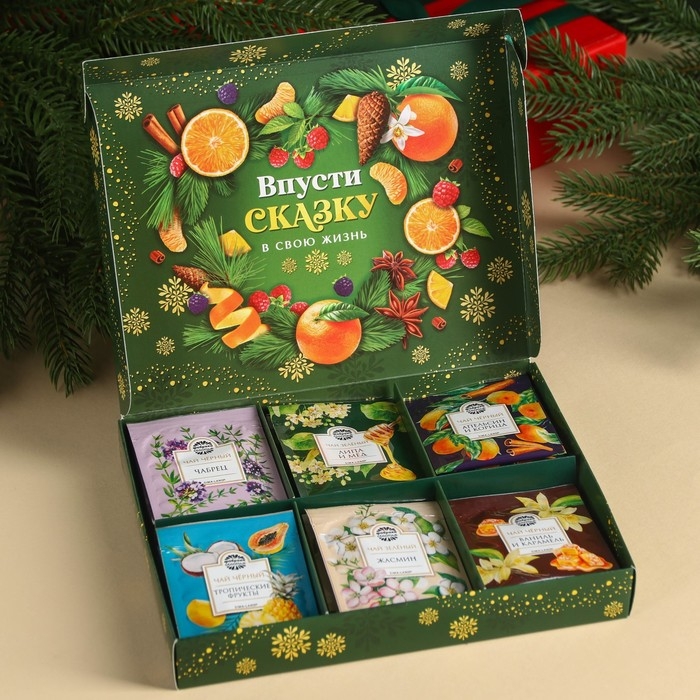 Чайная коллекция «Ароматных моментов», 54 г (30 пакетиков х 1,8 г). Чайная коллекция «Ароматных моментов», 54 г (30 пакетиков х 1,8 г).