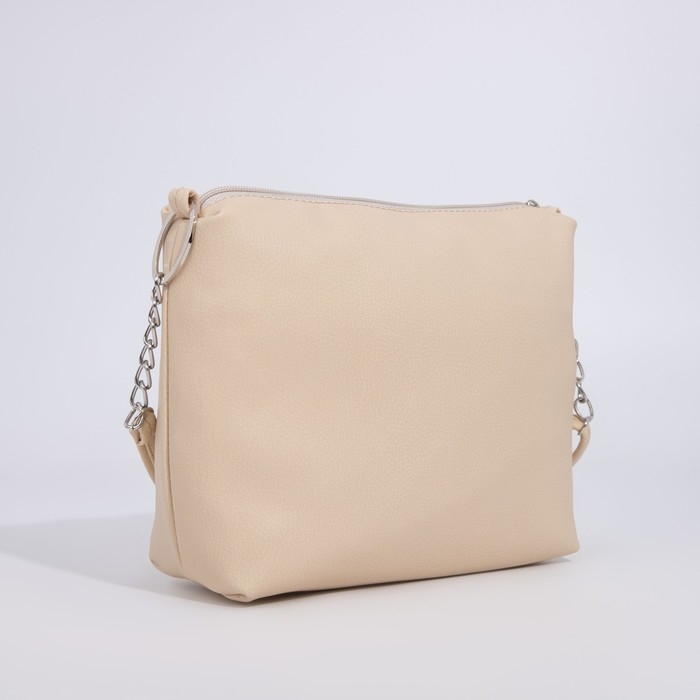 Сумка кросс-боди на молнии, цвет бежевый Сумка кросс-боди на молнии, цвет бежевый