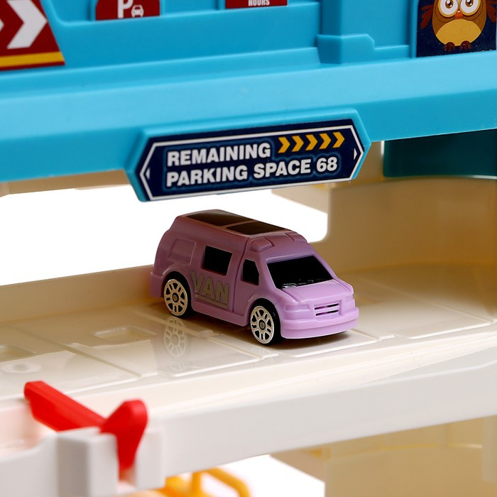 Парковка «Городская», с лифтом, 3 уровня, 4 машинки, световые и звуковые эффекты Парковка «Городская», с лифтом, 3 уровня, 4 машинки, световые и звуковые эффекты