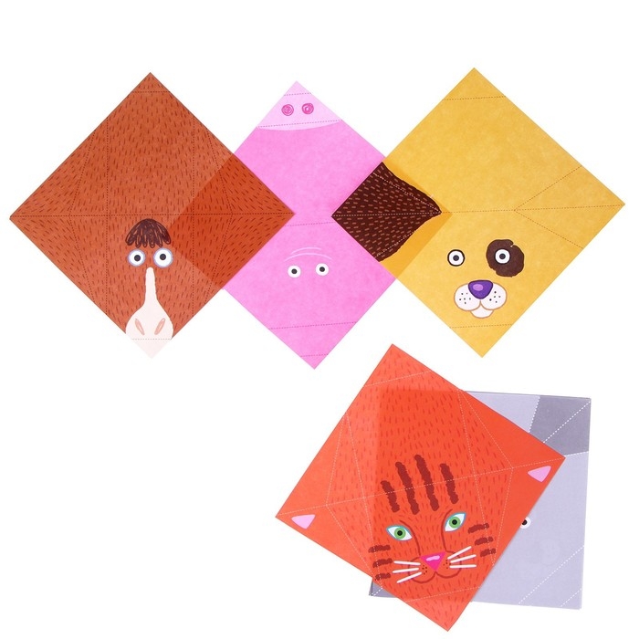 Набор для творчества: Оригами «Домашние зверята» Набор для творчества: Оригами «Домашние зверята»