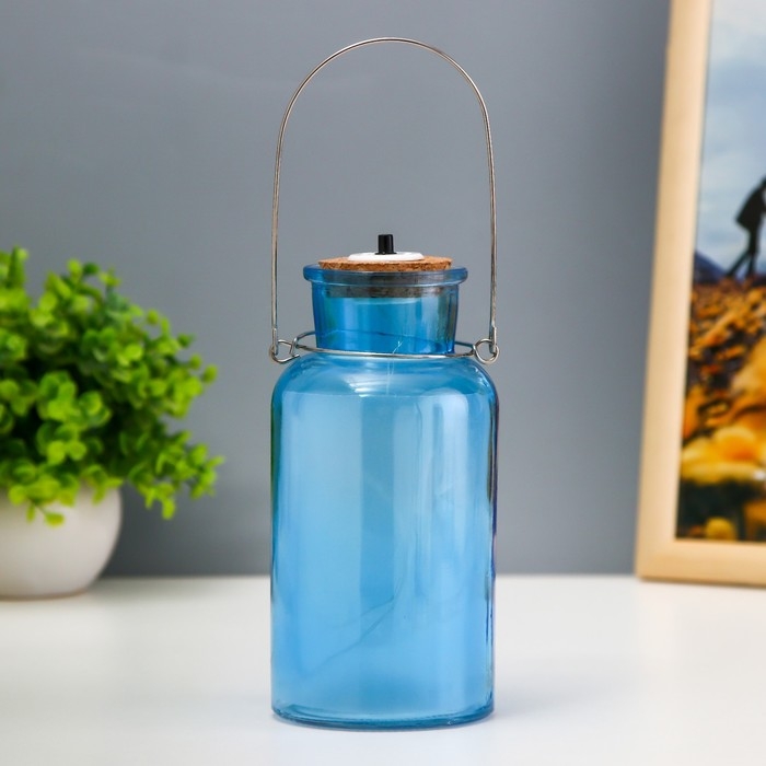 Ночник Ночник "Анде" LED от батареек синий 8х8х16,5 см RISALUX