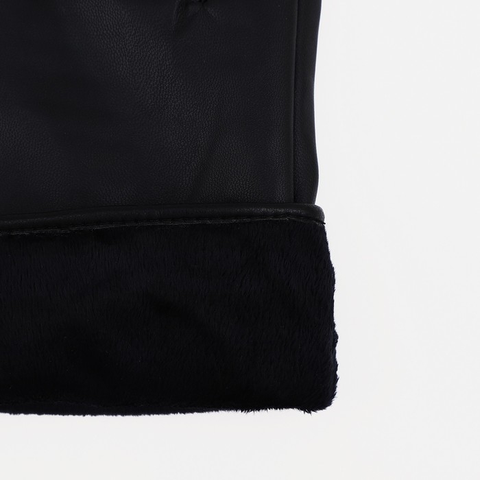 Перчатки мужские, безразмерные, без утеплителя, цвет чёрный Перчатки мужские, безразмерные, без утеплителя, цвет чёрный