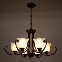 Люстра 2716/6 E27 40Вт черный 80х80х55-85 см BayerLux