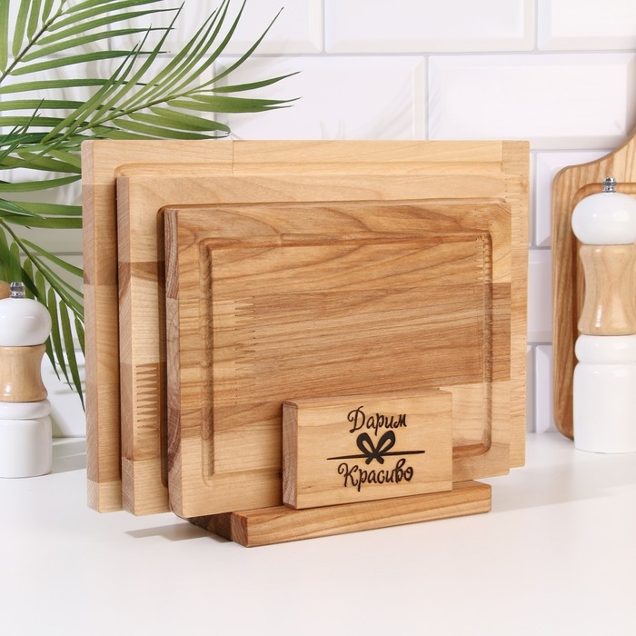 Набор досок разделочных Набор досок разделочных "Прямоугольник" (3 шт) 32х22х1,8 см; 29х20х1,8 см; 24х18х1,8 см