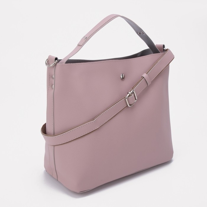 Сумка-тоут Miss Bag на молнии, цвет пудра