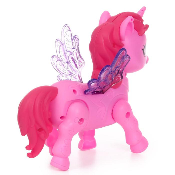 Музыкальная игрушка «Радужная пони», ходит, свет, звук Музыкальная игрушка «Радужная пони», ходит, свет, звук
