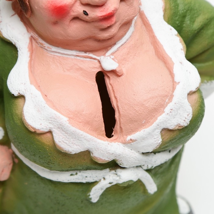 Копилка Копилка "Теща" в зеленом халате, 12х9х7см