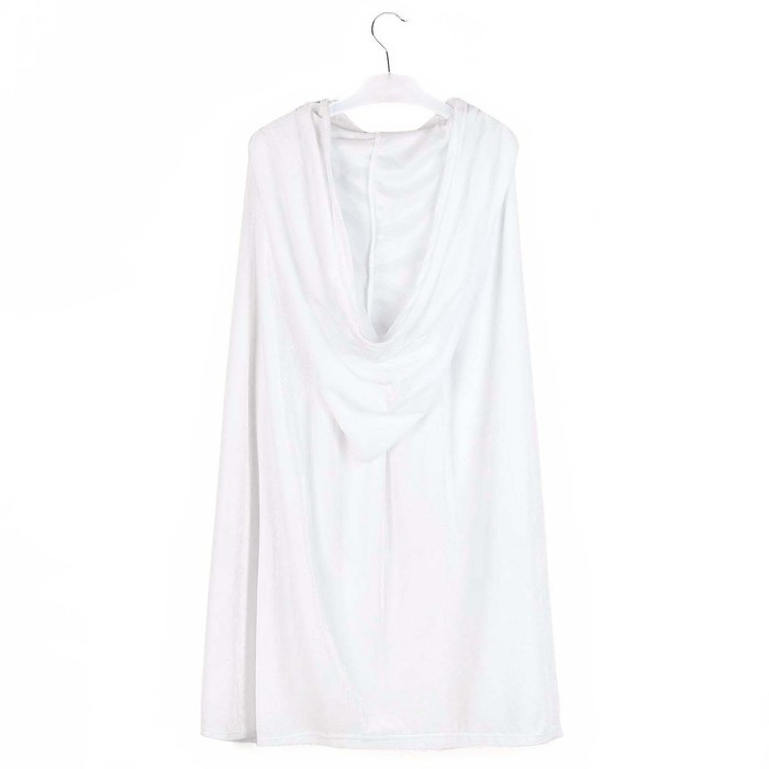 Карнавальный плащ детский, плюш белый, длина 80 см Карнавальный плащ детский, плюш белый, длина 80 см