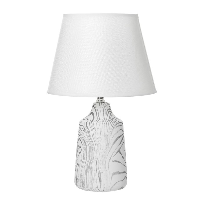 Настольная лампа Настольная лампа "Раум" E14 40Вт белый-черный 23х23х36,5 см RISALUX