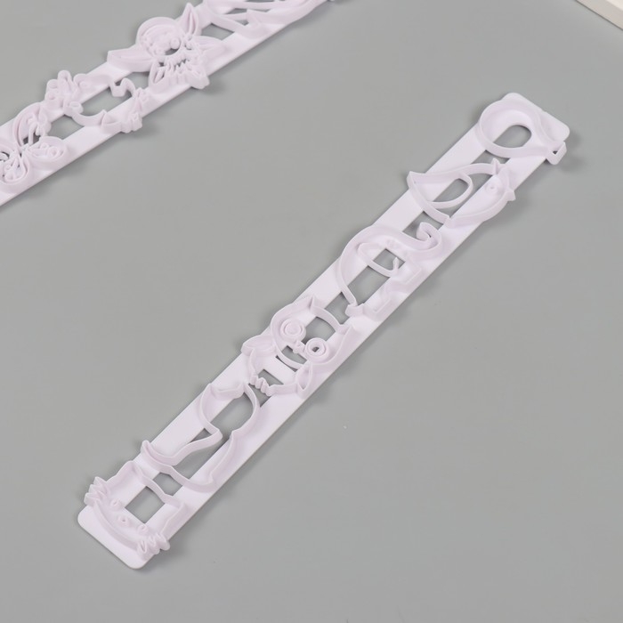 Каттеры для полимерной глины  Каттеры для полимерной глины "Принцесса и её друзья" набор 2 шт 3,1х24,8х0,7 см