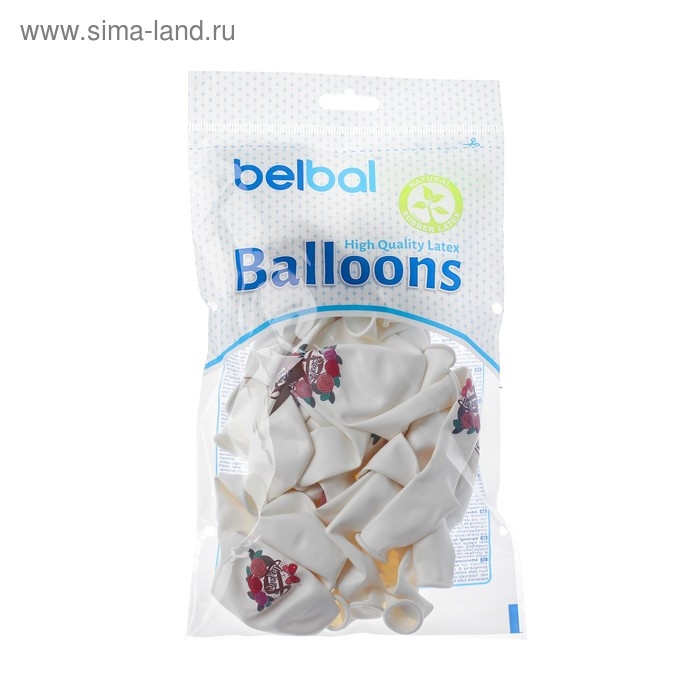 Шар латексный 14" &laquo;8 Марта&raquo;, розы, набор 25 шт.