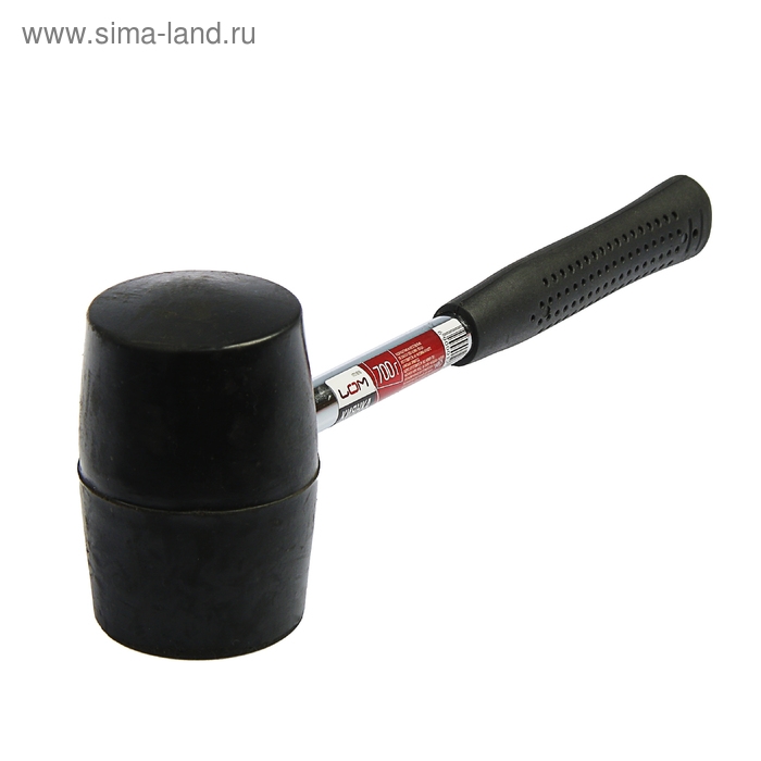 Киянка ЛОМ, металлическая обрезиненная рукоятка, черная резина, 700 г Киянка ЛОМ, металлическая обрезиненная рукоятка, черная резина, 700 г