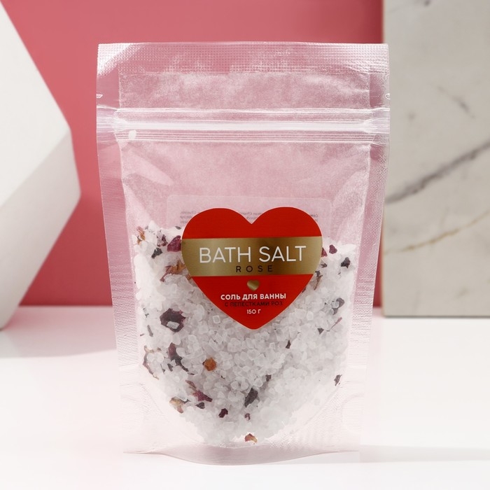 Cоль для ванны с лепестками роз Bath salt, 150 г, ЧИСТОЕ СЧАСТЬЕ Cоль для ванны с лепестками роз Bath salt, 150 г, ЧИСТОЕ СЧАСТЬЕ