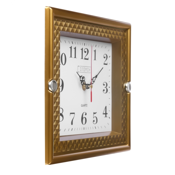 Часы настенные Часы настенные "Соломон", 22.5 х 27.5 см, плавный ход