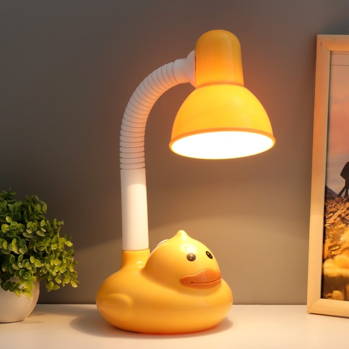 Настольная лампа "Утёнок" Е27 40Вт желтый 16х16х37 см RISALUX