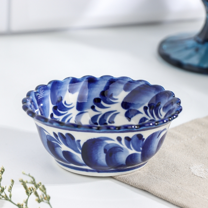 Розетка под варенье, гжель Розетка под варенье, гжель