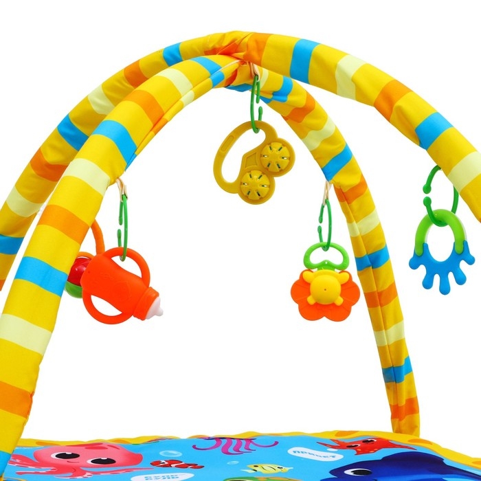 Развивающий коврик с дугами «Морские животные», 85х85 см, Крошка Я Развивающий коврик с дугами «Морские животные», 85х85 см, Крошка Я