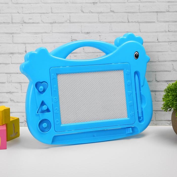 Доска магнитная «Курочка», 3 печати, чёрная крошка, цвета МИКС Доска магнитная «Курочка», 3 печати, чёрная крошка, цвета МИКС