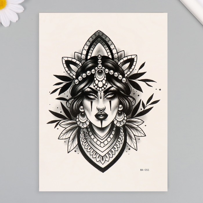 Татуировка на тело цветная Татуировка на тело цветная "Пустота внутри" 26,1х14,6 см