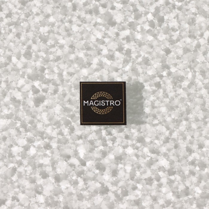 Блюдо стеклянное сервировочное Magistro «Сияние», 16×32×1,5 см, цвет золотой