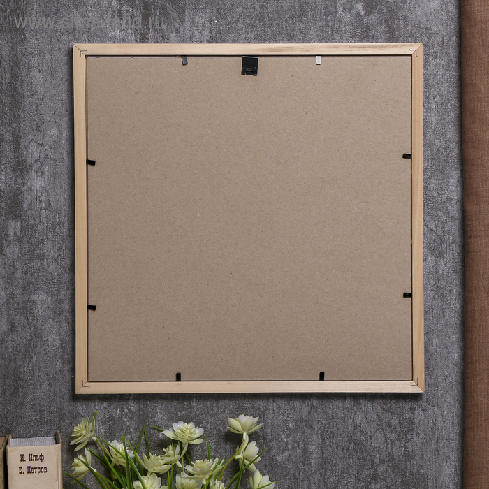 Фоторамка сосна с19 серебро 30х30 см (пластиковый экран) Фоторамка сосна с19 серебро 30х30 см (пластиковый экран)