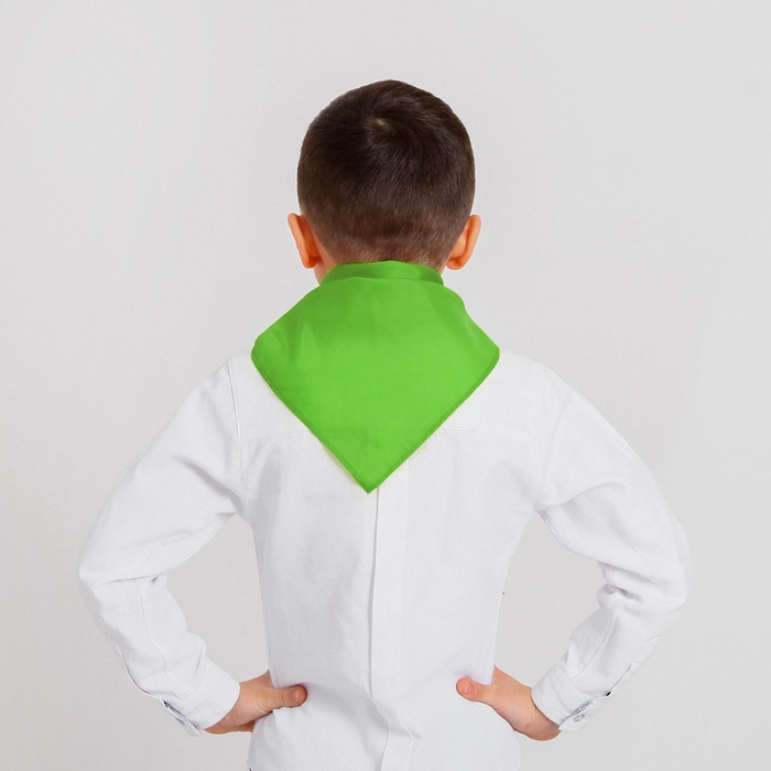 Галстук пионерский, цвет зелёный, оттенки МИКС Галстук пионерский, цвет зелёный, оттенки МИКС