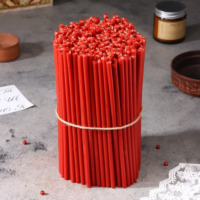 Свечи красные церковные №60, упаковка 2кг Свечи красные церковные №60, упаковка 2кг