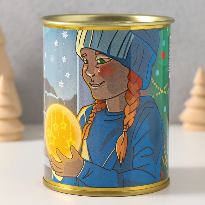 Копилка-банка металл  Копилка-банка металл "Пусть чудеса случаются"