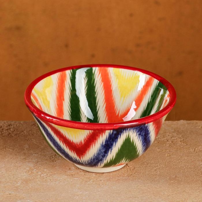 Пиала Риштанская Керамика  Пиала Риштанская Керамика "Атлас", 11,5 см, большая, разноцветный
