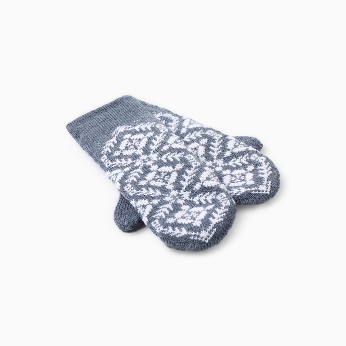 Варежки двойные женские, цвет синий, р-р 18 Варежки двойные женские, цвет синий, р-р 18