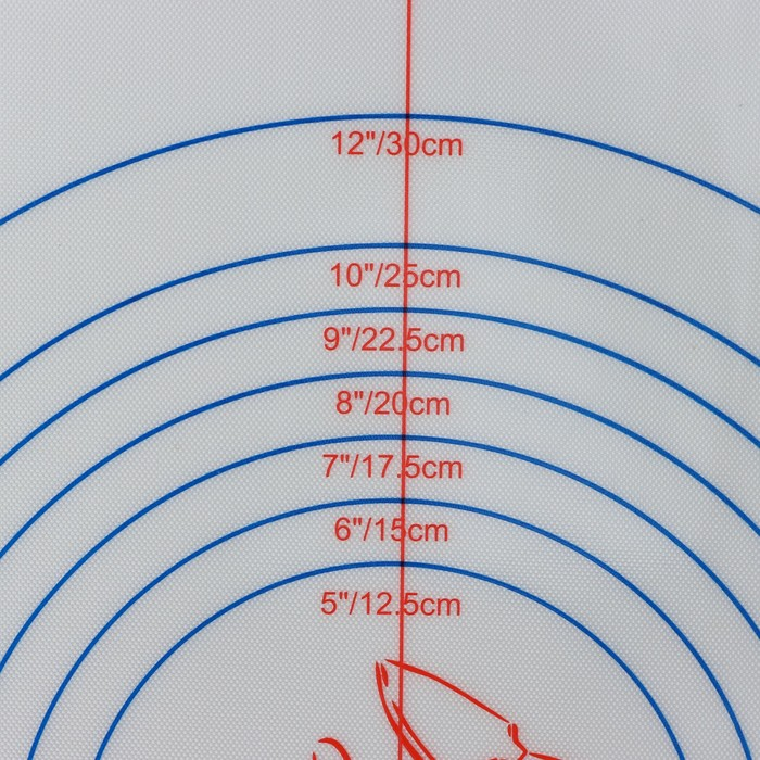 Армированный коврик для выпечки с разметкой Доляна, силикон, 60×40,5 см