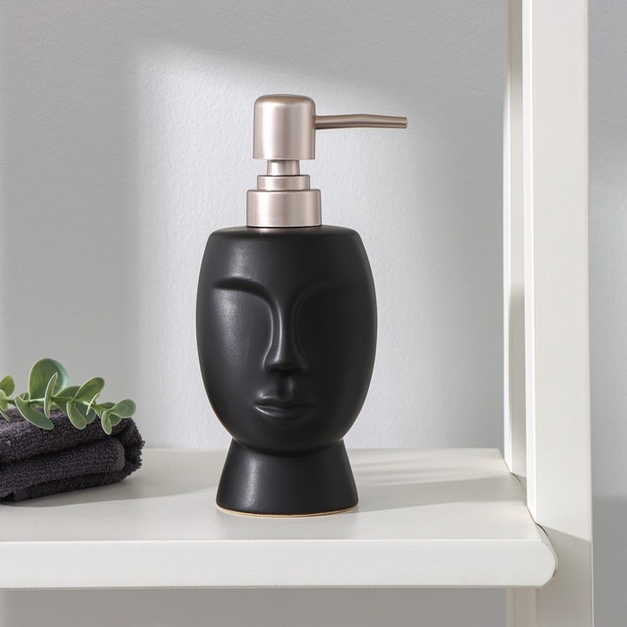 Дозатор для жидкого мыла SAVANNA «Вуду», 240 мл, цвет чёрный Дозатор для жидкого мыла SAVANNA «Вуду», 240 мл, цвет чёрный