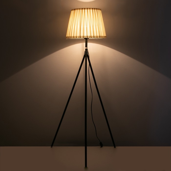 Торшер 19020/1 E27 40Вт черный 75х75х130 см