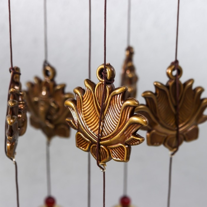 Музыка ветра металл Музыка ветра металл "Ганеша" 5 колокольчиков 48 см