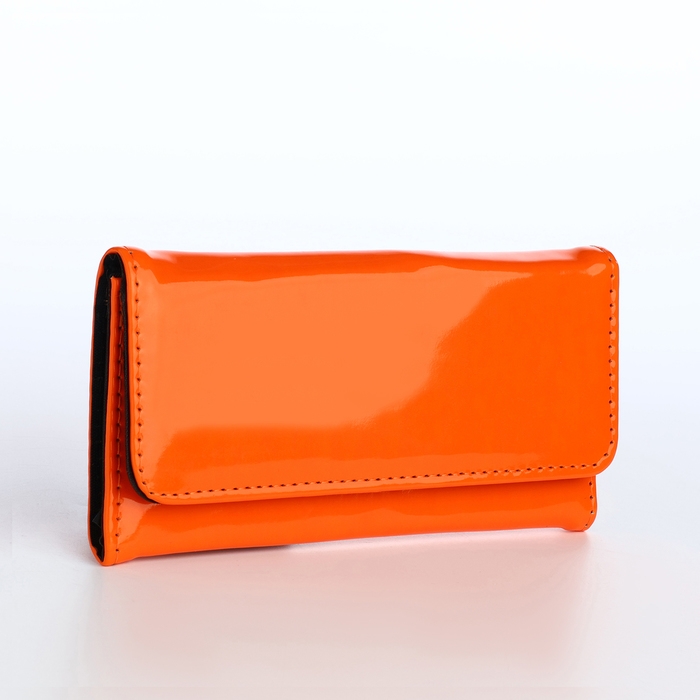 Кошелёк женский на магните, цвет оранжевый Кошелёк женский на магните, цвет оранжевый