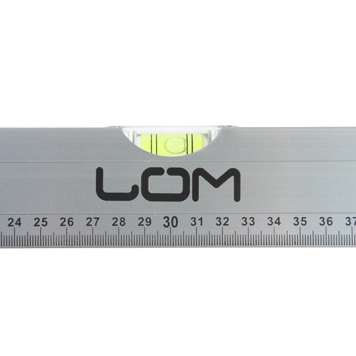 Уровень алюминиевый ЛОМ, 2 глазка, линейка, 600 мм Уровень алюминиевый ЛОМ, 2 глазка, линейка, 600 мм
