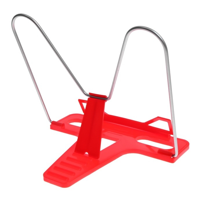 Подставка для книг  Подставка для книг "Отличный выбор", с пластиковым упором, эконом, красная