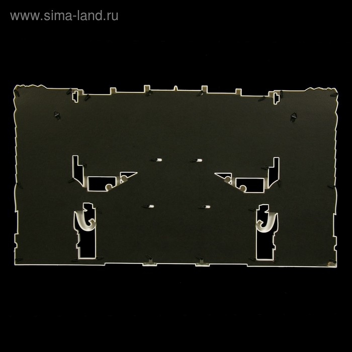 Фоторамка пластик на 9 фото 10х10, 10х15 см "Домик у моря" белая 36,5х67х2 см