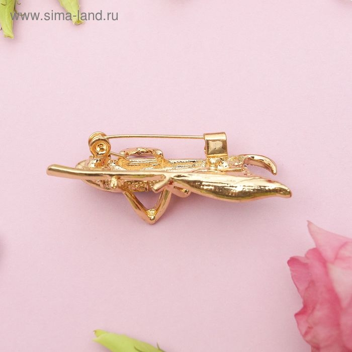 Брошь «Кузнечик», цветная в золоте Брошь «Кузнечик», цветная в золоте
